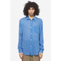 Camicia INITIAL SHIRT in rayon blu