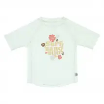 Lässig UV Zwemshirt Korte Mouwen - Flowers Sea Foam