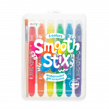 Ooly Smooth Stix Waterverfgelkrijtjes | Set Van 6