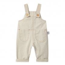 Snug Katoenen Tuinbroek - Natural - 6 maanden