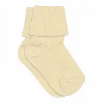 MPkids Cotton Rib Baby Socks - Beige - 17-18