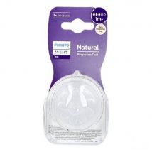 Philips Avent Natural Response Spenen 1m+ – 2-Pack – Natuurlijk Voeden met Gemiddelde Melktoevoer – BPA-vrij