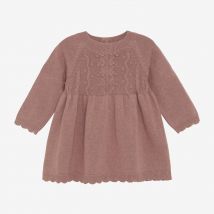 Huttelihut Gebreide Jurk - Oudroze