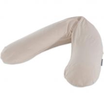 Theraline Voedingskussen / Zwangerschapskussen Bamboo Collection – Pebble Grey – Met Zandfijne Microparels & Wasbare Katoenen Hoes