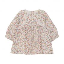 Minymo Jurk - Retro Flowers - Maat 56