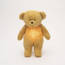 Moonie Knuffel - The Humming Bear 2.0 - Honey Natur  | Witte Ruis Knuffel Met Lichtje