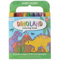 Ooly Carry Along Kleurboekje Met Krijtjes - Dinoland