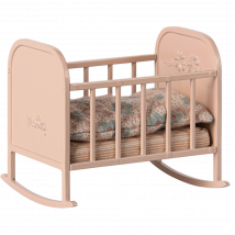 Maileg Miniatuur Wieg Muis - Lichtroze