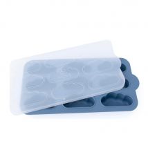 Baby On The Move Yummy Tray – Denim – 100% Siliconen Bewaartray (9x 30ml) – Voor Moedermelk, Babyvoeding & Snacks – BPA-vrij