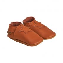En Fant Lederen Babyschoentjes - Cognac Ster - Maat 18