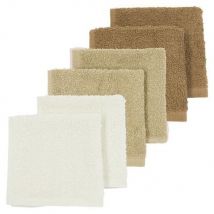 Meyco Monddoekjes 30X30 Cm 6 Pack Badstof  Offwhite/Sand/Toffee