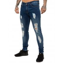 Mens Denim Ripped Denim Jeans lsw | Enzo Designer Menswear