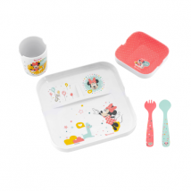 Coffret Repas bébé Disney: assiette, tasse, couverts | Badabulle , Pink