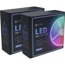 Lideka® - LED strip Kleuren - 5 + 5 Meter - RGB - Incl. App Telefoon