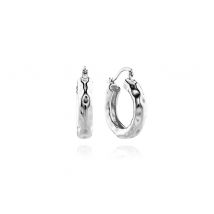 Chateau Mini Hoop Earrings - Silver