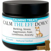 Calming dog treats for barking, stress, anxiety (natural herbal)