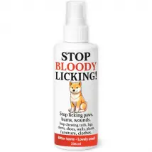 Licking, Teething, & Chewing spray. Stop chewing furniture, shoes, bandages (natural herbal)