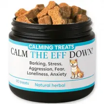 Calming dog treats for barking, stress, anxiety (natural herbal)
