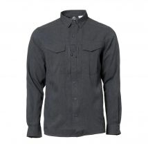 Hemd Defender MK2 Gentleman Shirt melange black grey