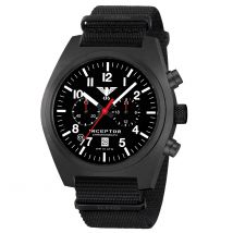 KHS Uhr Inceptor Black Steel Chronograph Natoband