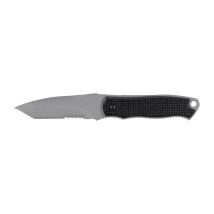 KH Security Neck Knife Slim schwarz silberfarben
