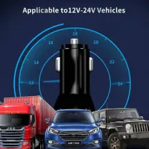 Car Phone Charger 18W Dual Port Type C + USB
