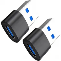 2 Pack Type C to USB Charger Cable Converter OTG