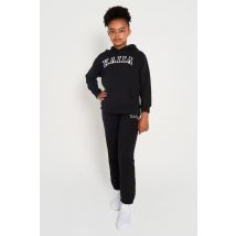 Kaiia Kids Cuffed Joggers Black & White