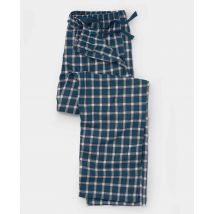 Navy Pink Check Brushed Cotton Lounge Pants