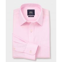 Pink Cotton Classic Fit Non-Iron Shirt - Single Cuff