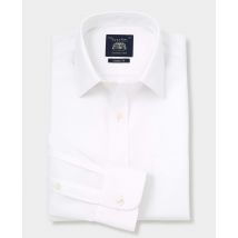 White Cotton Classic Fit Non-Iron Shirt - Single Cuff
