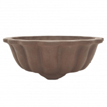 Unglazed Bonsai Pot Round | 18cm x 18cm x 5cm | YB1125