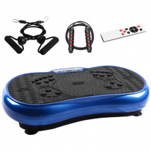 Vibration Platform with Rope Skipping Remote Control Whole Body Workout Fitness Trainer, Blue