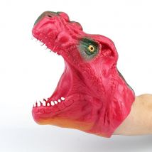 Kids Silicone Dinosaur Hand Puppet Gloves Story Telling Dinosaur Viper Snake Toy, Red Tyrannosaurus Rex