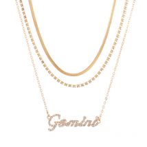 Layered Diamond Necklace Snake Bone for Woman Jewelry Aries Pendant Choker Necklaces, Gemini
