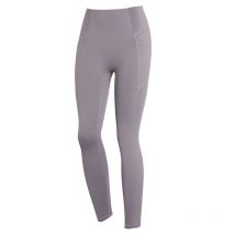 Yoga Pants Leggings Stretch Quick Dry High Waist Fitness Sports, Grey / L