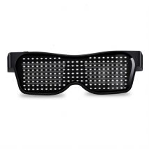 LED Party Glasses APP Control Magic Bluetooth Luminous Glasses, White