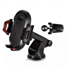 Telescopic Instrument Panel Navigation Suction Cup Car Phone Holder, Red