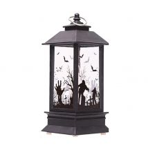 LED Halloween Castle Flame Portable Candle Lantern Light, Ghost Hand Ghost Shadow
