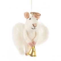 Christmas Angelica Mouse Hanging Decoration  - Funky Chunky Furniture
