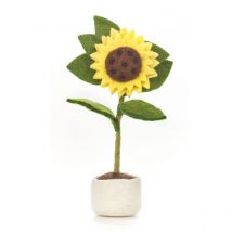 Felted Wool Sunflower Decoration  - Funky Chunky Furniture