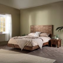 Chunky Solid Pine Wooden Bed Frame, Floating Platform in Double  King Or Super King Size - The Lanchester Mix and Match Bed - Funky Chunky Furniture