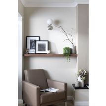 12x2 Smooth Floating Shelf (29x4.5cm) - 110cm Medium Oak  - Funky Chunky Furniture