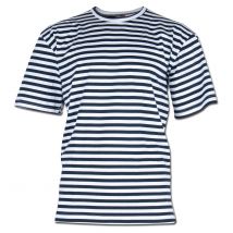 Chemise Marine Russe Demi-manches blanc bleu - S