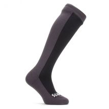 Knielange Socken Worstead schwarz grau - S