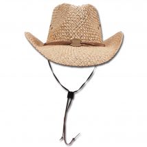 Chapeau de paille avec jugulaire - Default Title