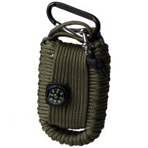 Kit de survie corde de parachute large - Olive