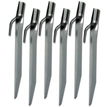 Piquets de tente plats 18 cm lot de 6 - Default Title