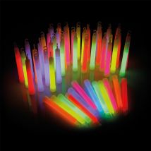 Bâtons lumineux Power bleu lot de 25 - Mélange de 6 Couleurs