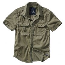 Chemise Vintage manches courtes - Chameau / S